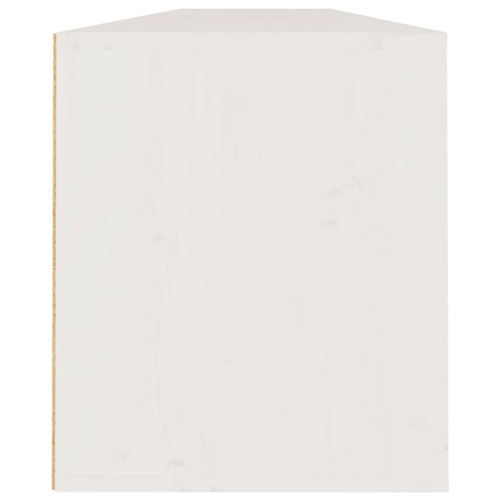 Sieninės spintelės, 2vnt., baltos, 100x30x35cm, pušies masyvas