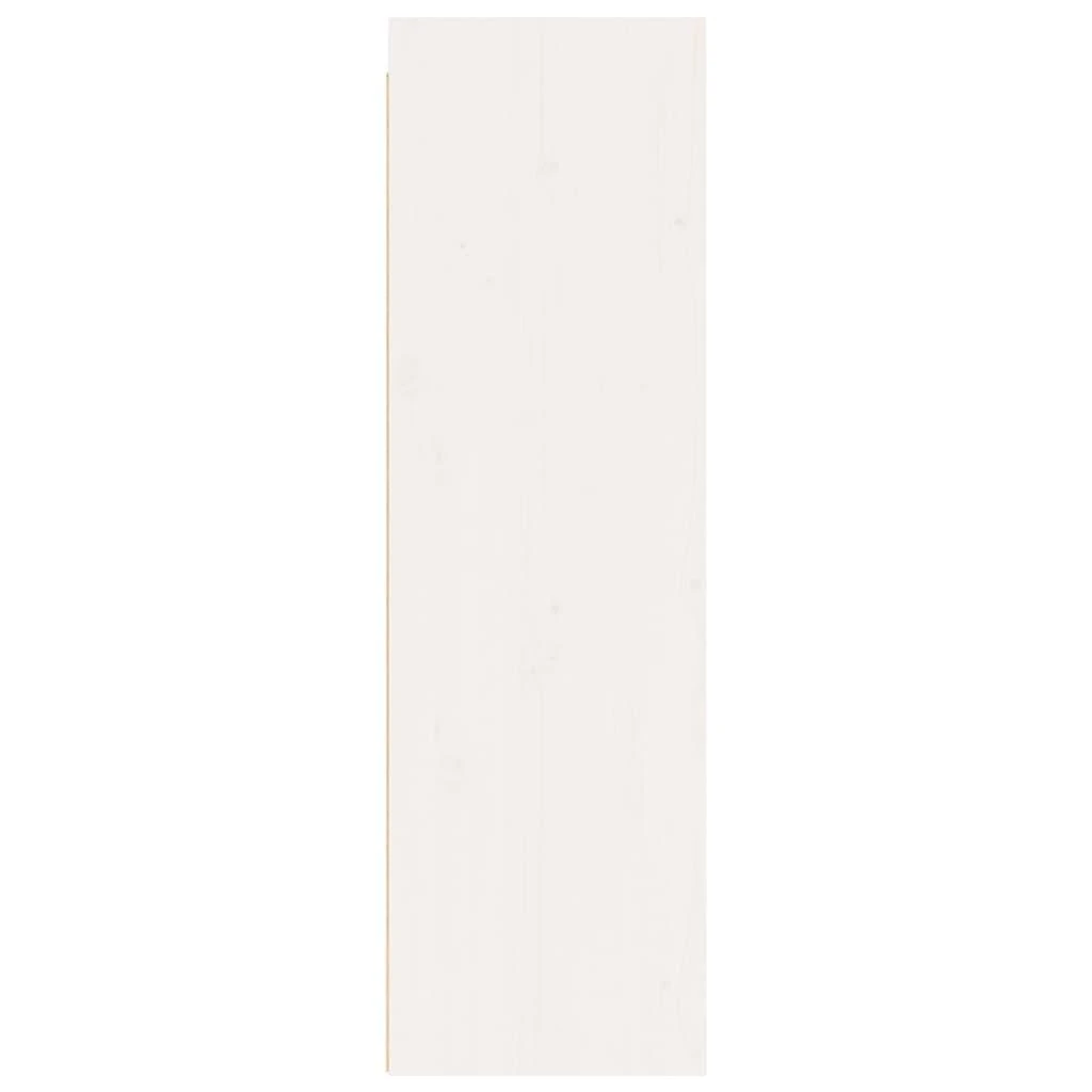 Sieninės spintelės, 2vnt., baltos, 30x30x100cm, pušies masyvas