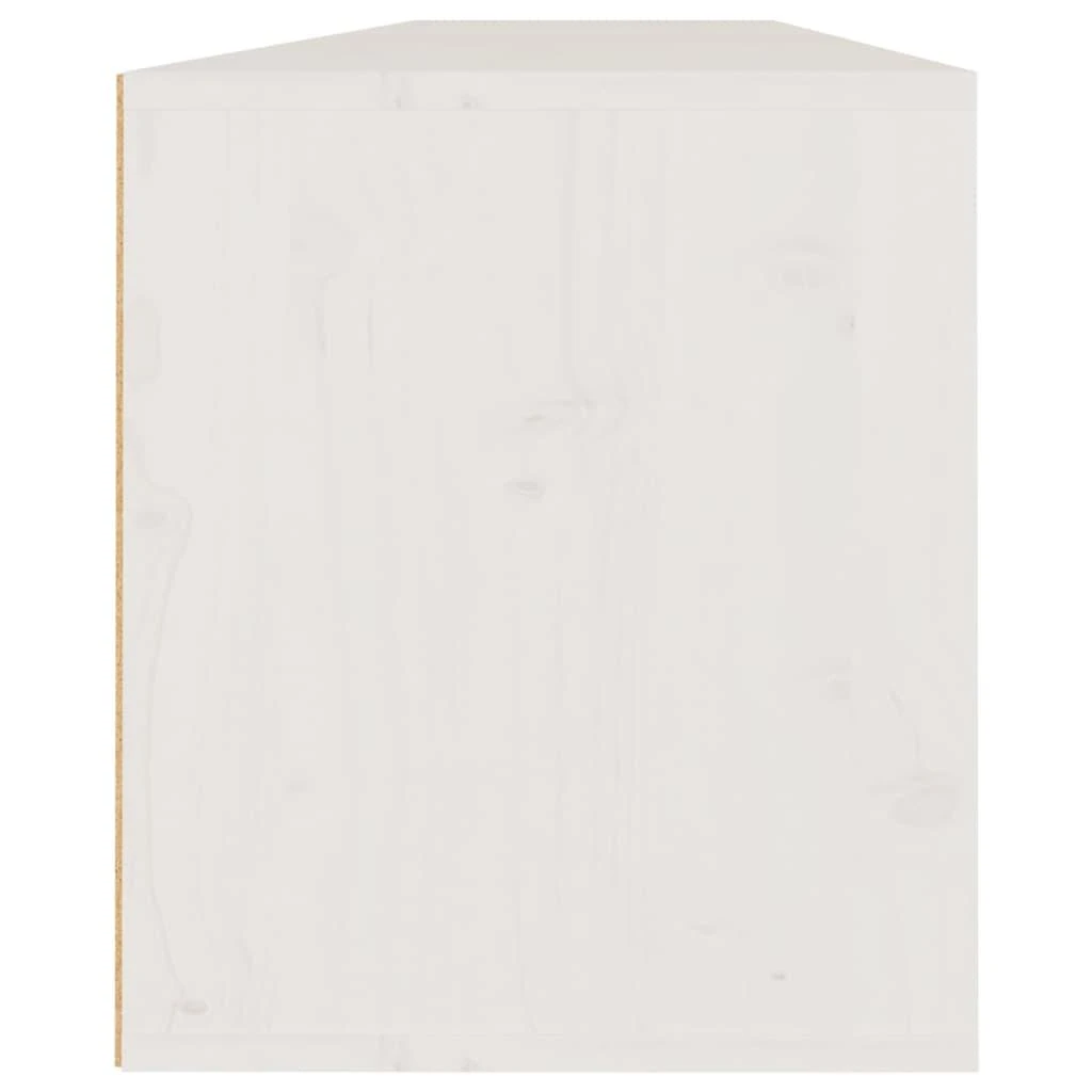 Sieninės spintelės, 2vnt., baltos, 80x30x35cm, pušies masyvas