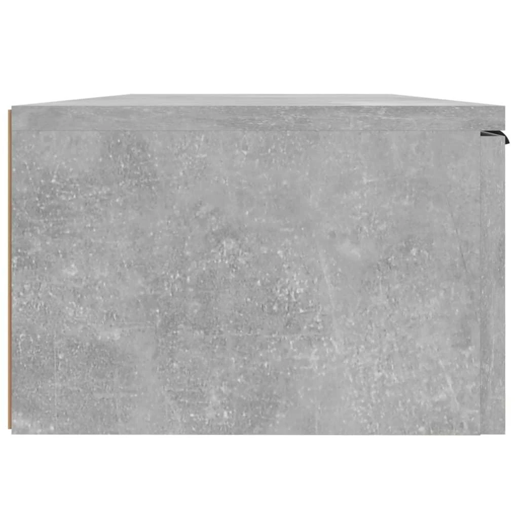 Sieninės spintelės, 2vnt., betono pilkos, 68x30x20cm, mediena