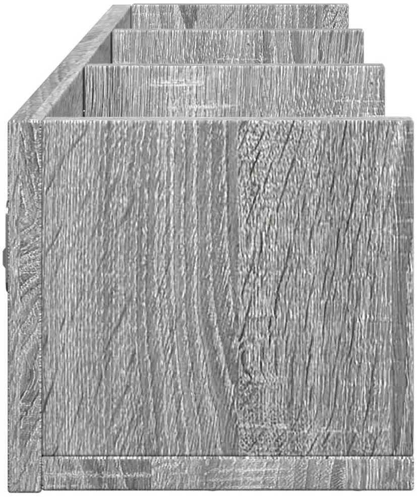 Sieninės spintelės, 2vnt., pilkos ąžuolo, 75x18x16,5cm, mediena