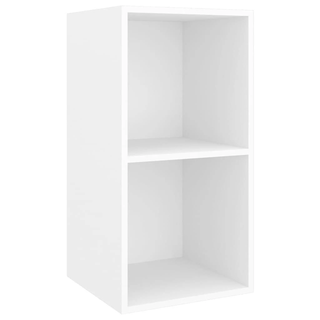 TV staliukas Sieninės televizoriaus spintelės, 4vnt., baltos, mediena