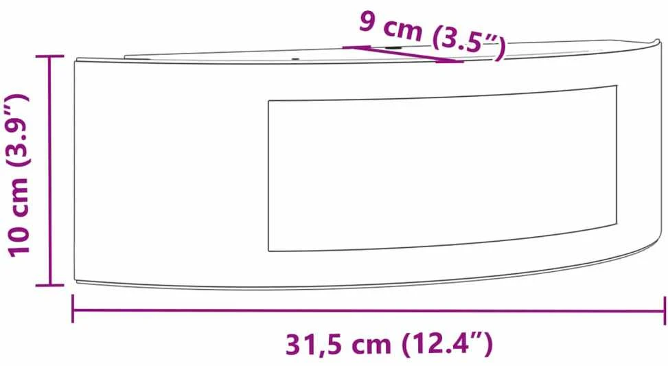 Sieniniai lauko šviestuvai, 2vnt., juodi, nerūdijantis plienas