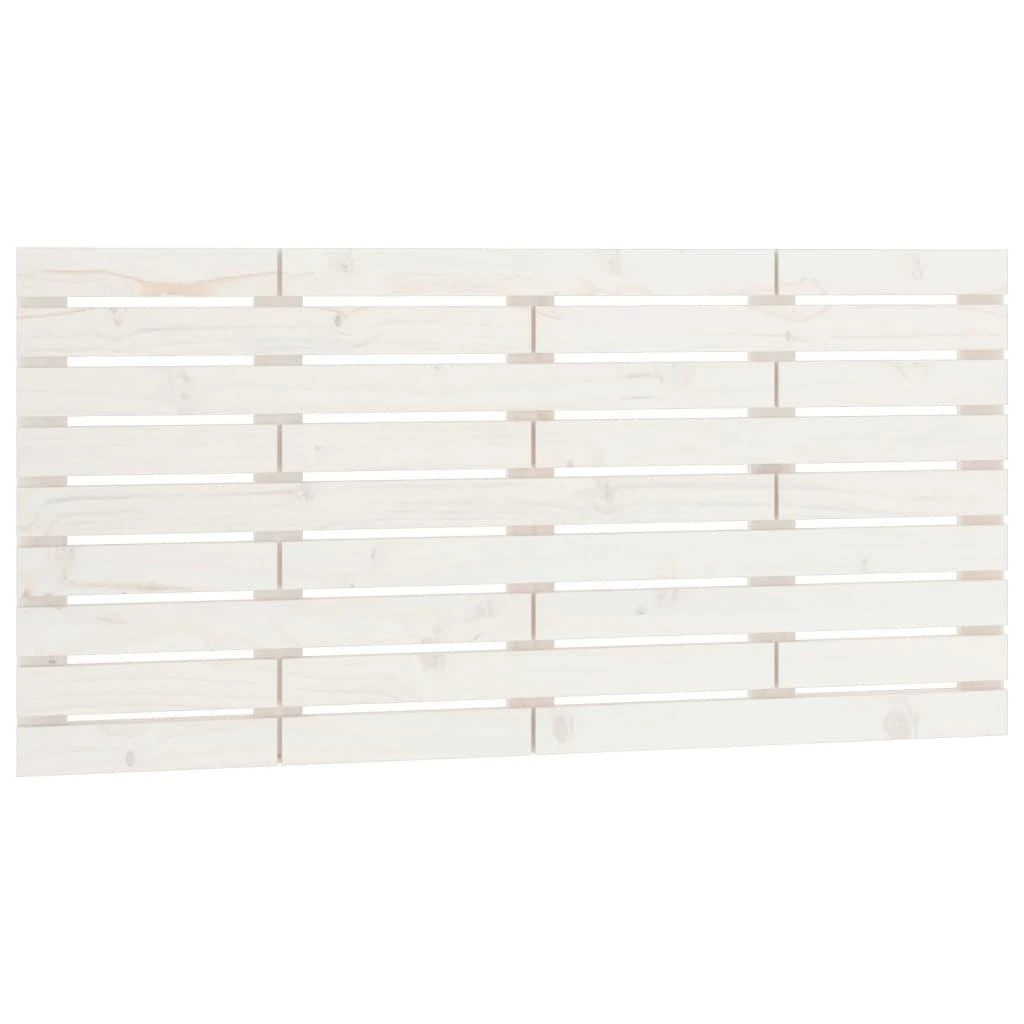 Lova Sieninis galvūgalis, baltas, 126x3x63cm, pušies masyvas