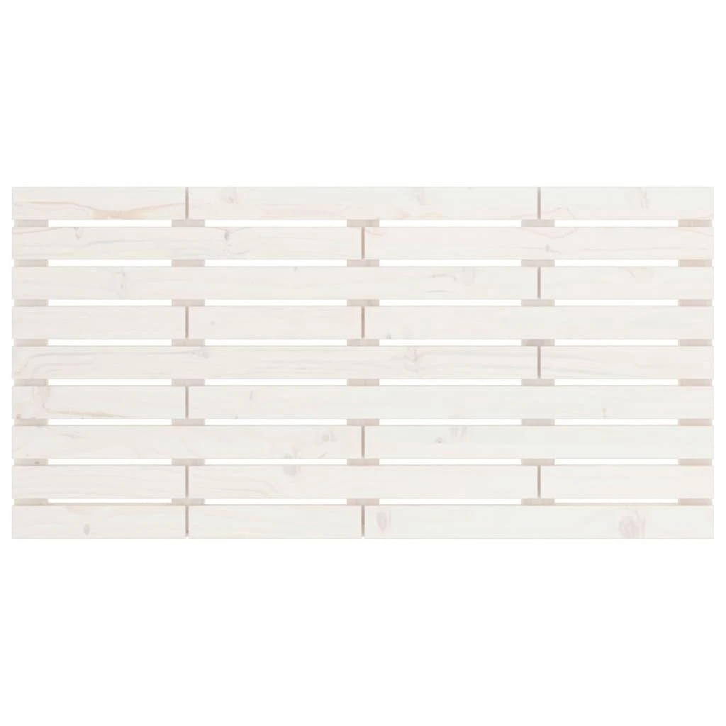 Lova Sieninis galvūgalis, baltas, 126x3x63cm, pušies masyvas