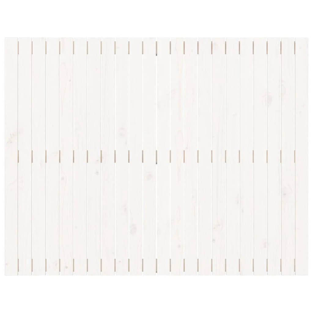 Lova Sieninis galvūgalis, baltas, 140x3x110cm, pušies masyvas