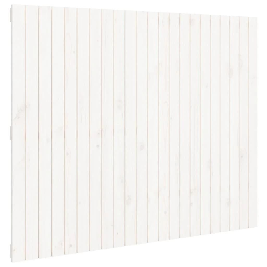 Lova Sieninis galvūgalis, baltas, 140x3x110cm, pušies masyvas