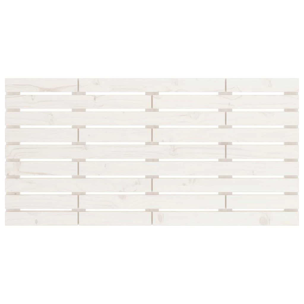 Lova Sieninis galvūgalis, baltas, 146x3x63cm, pušies masyvas