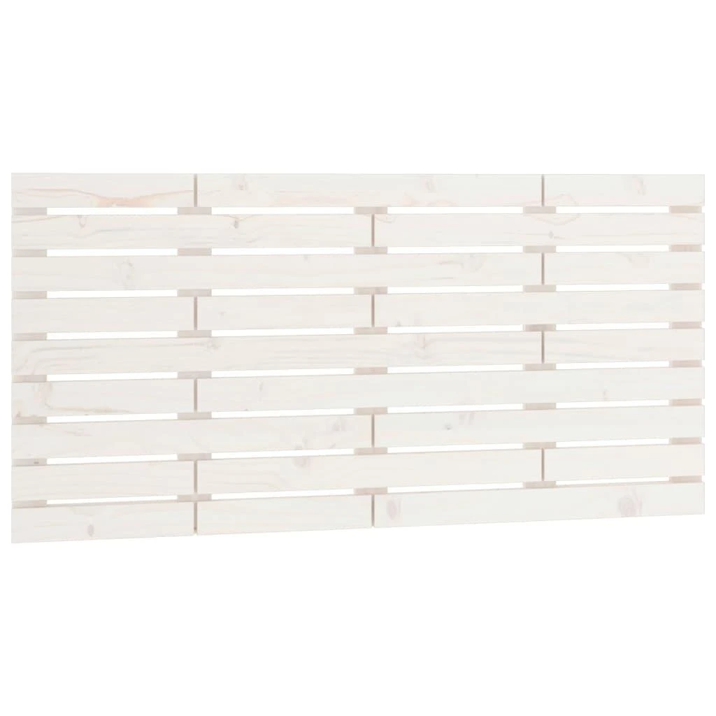 Lova Sieninis galvūgalis, baltas, 146x3x63cm, pušies masyvas