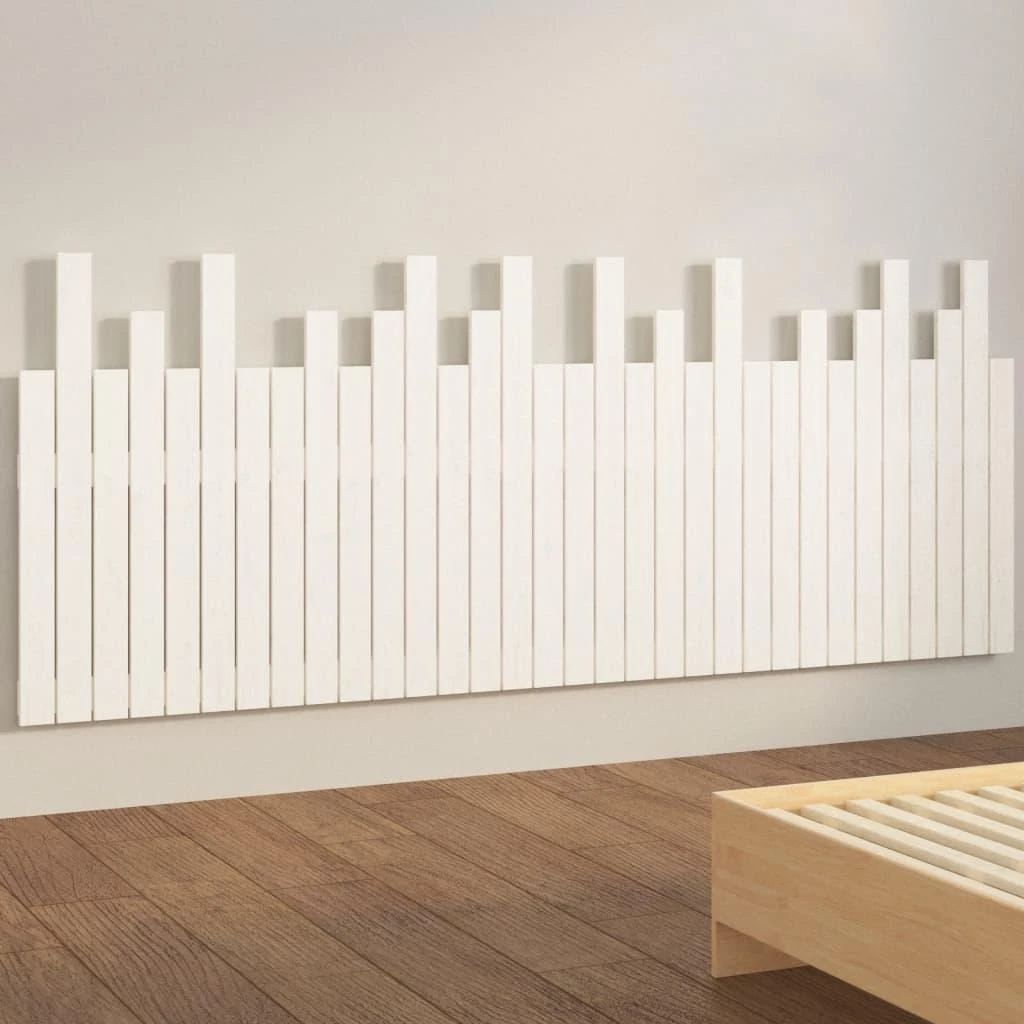 Sieninis galvūgalis, baltas, 204x3x80cm, pušies masyvas
