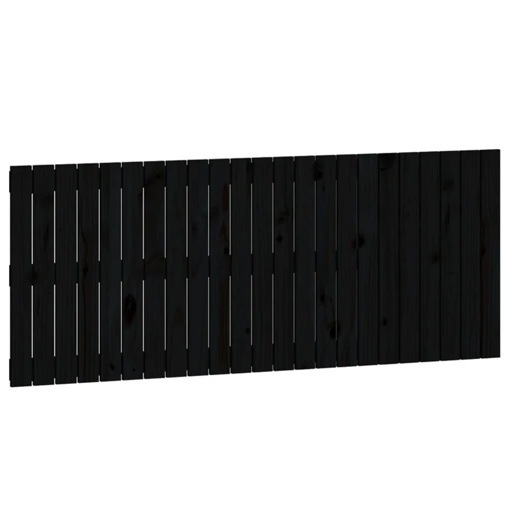 Sieninis galvūgalis, juodas, 147x3x60cm, pušies masyvas