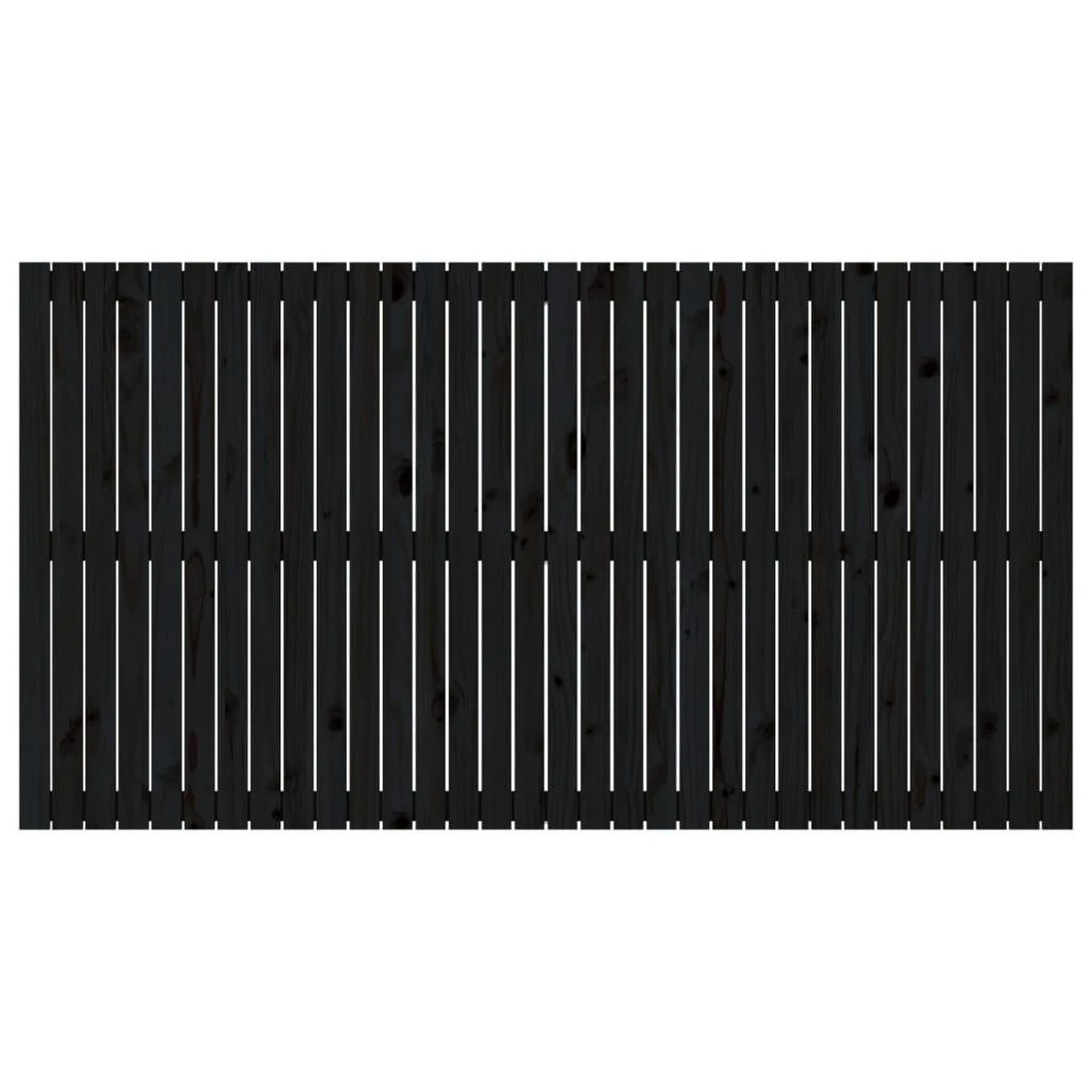 Sieninis galvūgalis, juodas, 204x3x110cm, pušies masyvas