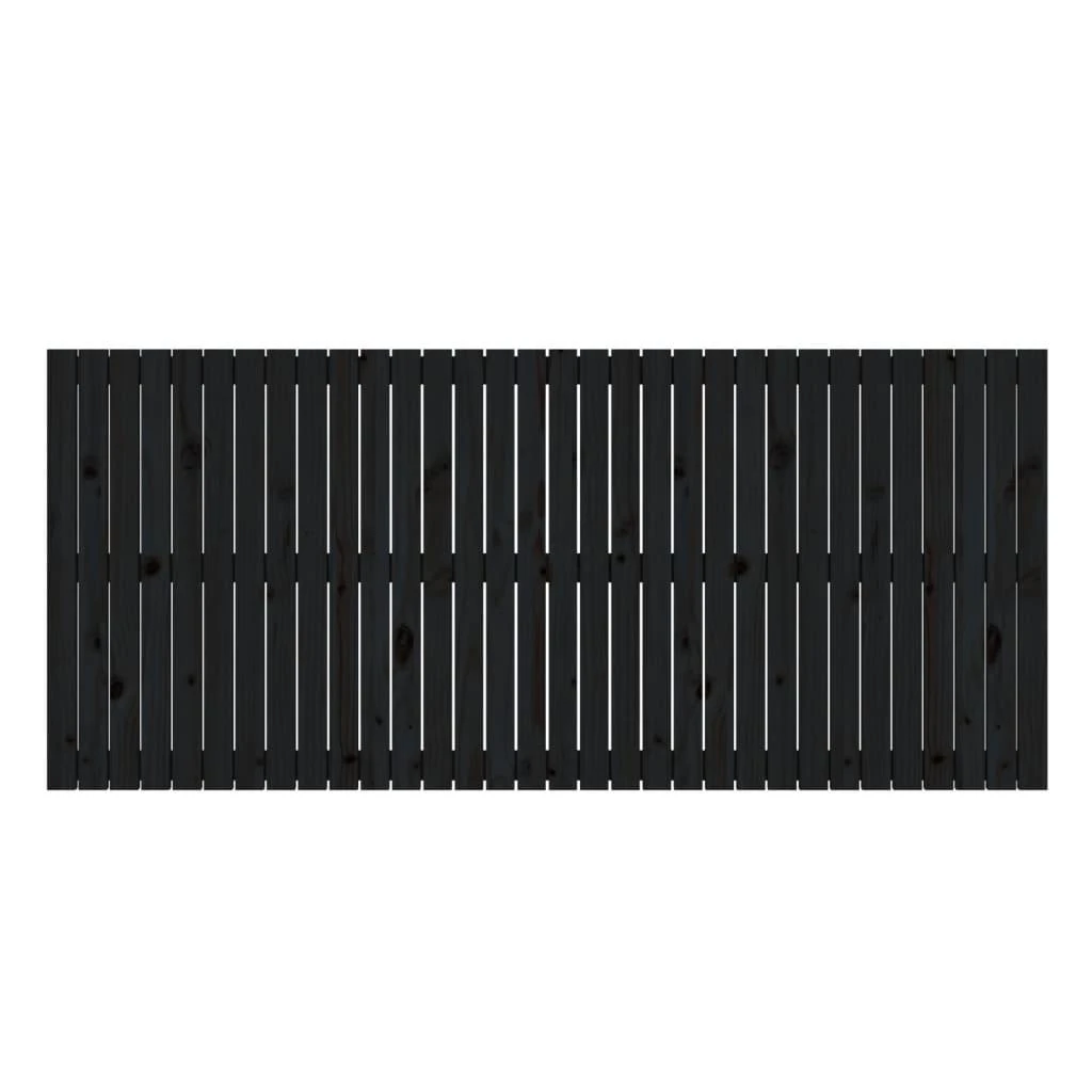 Sieninis galvūgalis, juodas, 204x3x90cm, pušies masyvas