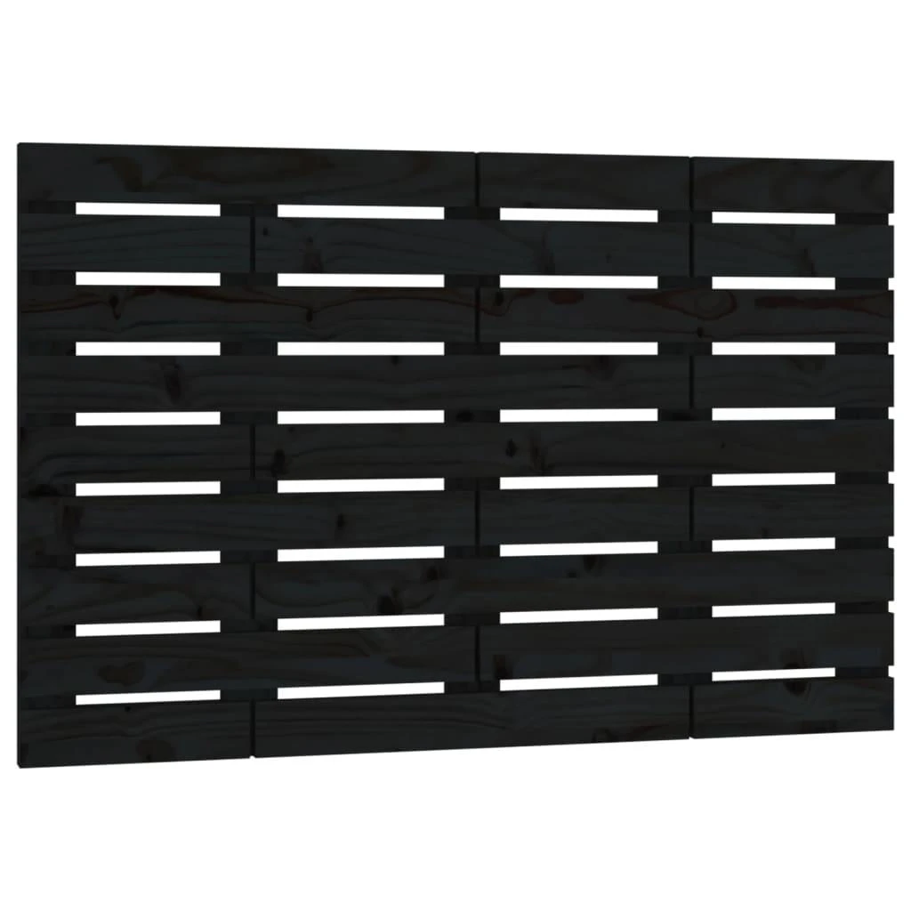 Lova Sieninis galvūgalis, juodas, 96x3x63cm, pušies medienos masyvas