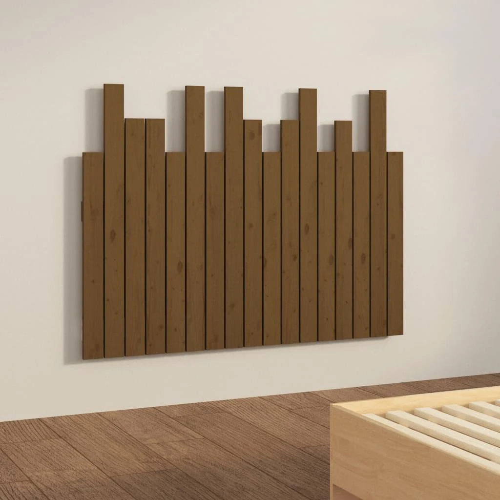 Lova Sieninis galvūgalis, medaus rudas, 108x3x80cm, pušies masyvas