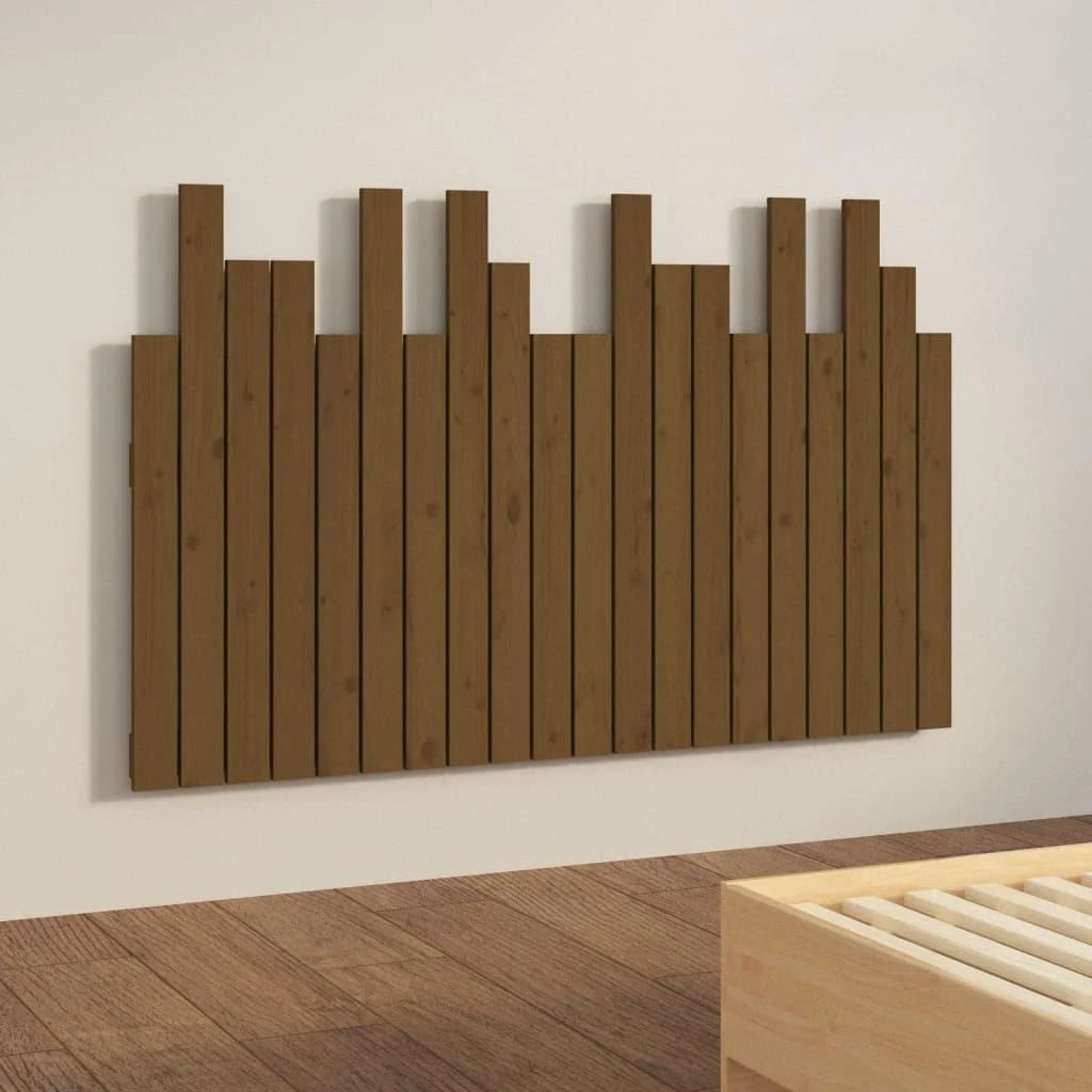Lova Sieninis galvūgalis, medaus rudas, 127,5x3x80cm, pušies masyvas