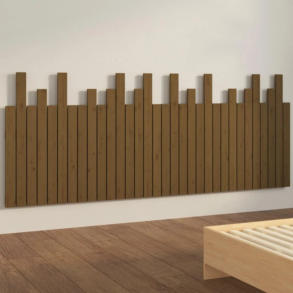 Lova Sieninis galvūgalis, medaus rudas, 204x3x80cm, pušies masyvas