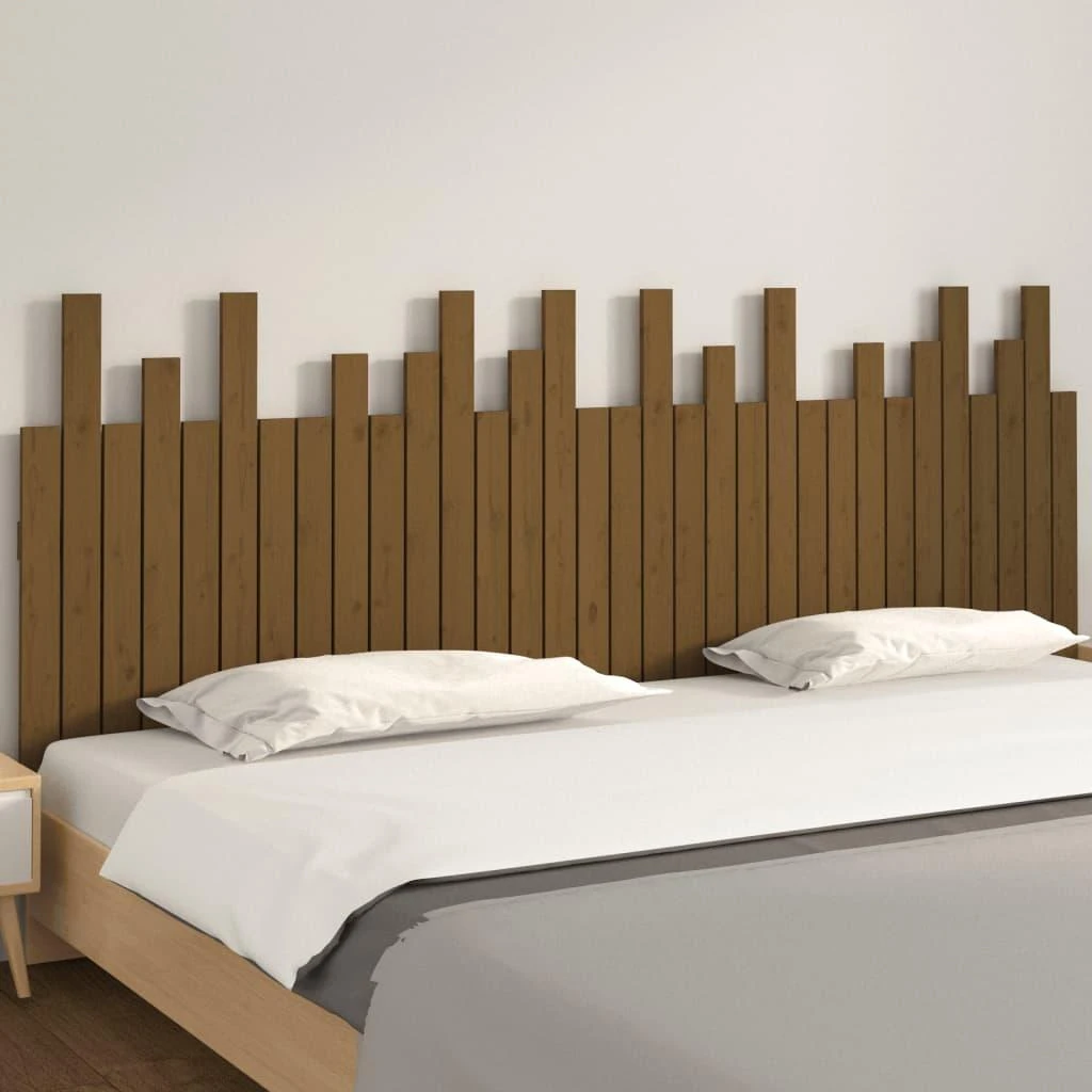Lova Sieninis galvūgalis, medaus rudas, 204x3x80cm, pušies masyvas