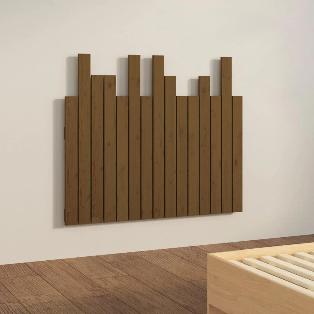 Lova Sieninis galvūgalis, medaus rudas, 95,5x3x80cm, pušies masyvas