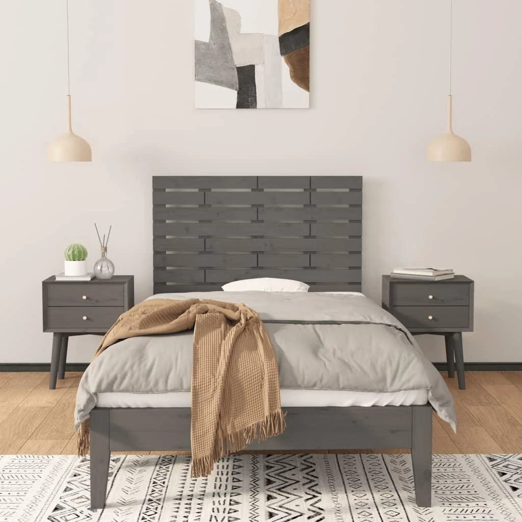 Sieninis galvūgalis, pilkas, 106x3x63cm, pušies masyvas