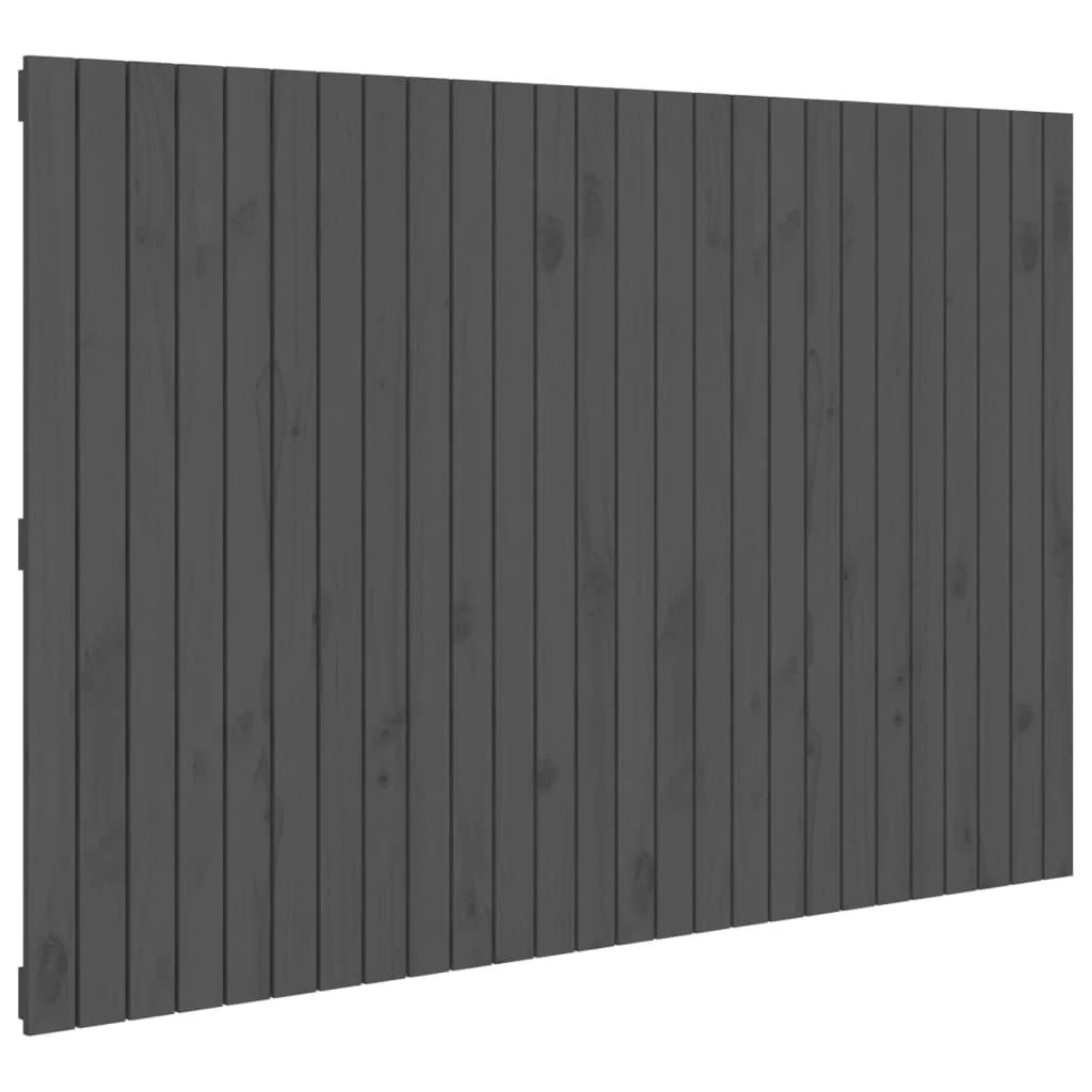 Lova Sieninis galvūgalis, pilkas, 166x3x110cm, pušies masyvas