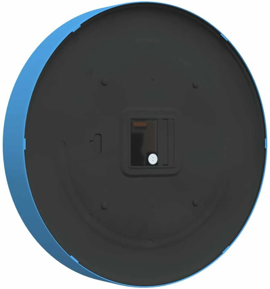 Sieninis laikrodis, mėlynas, Ø25,5cm, polistirenas ir stiklas