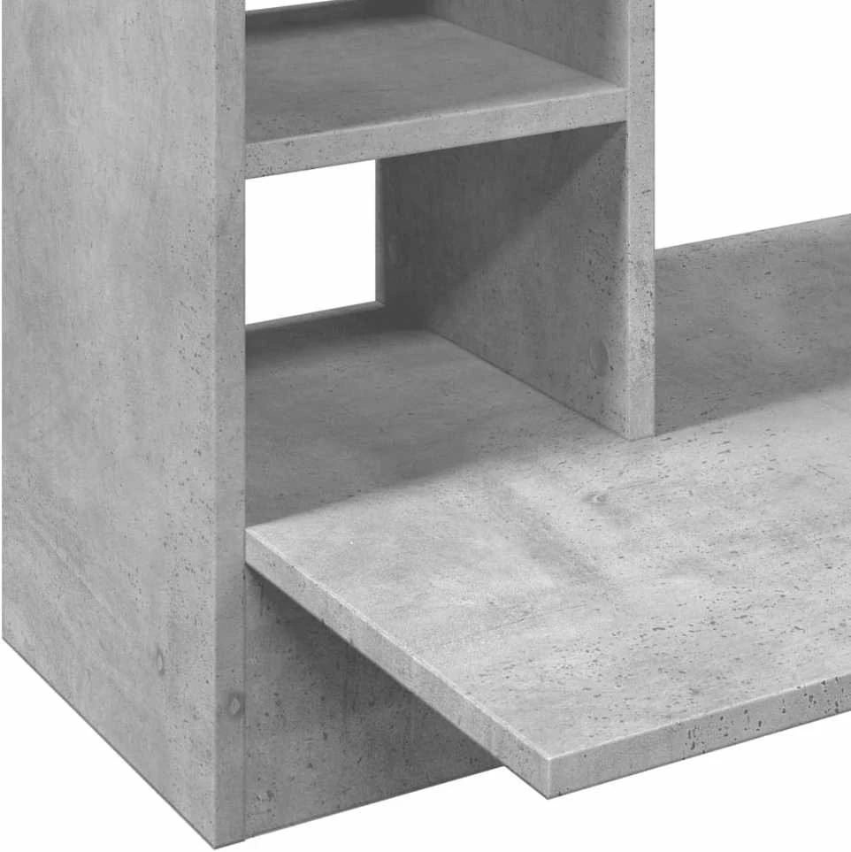 Sieninis rašomasis stalas, betono pilkas, 105x48x75cm, mediena