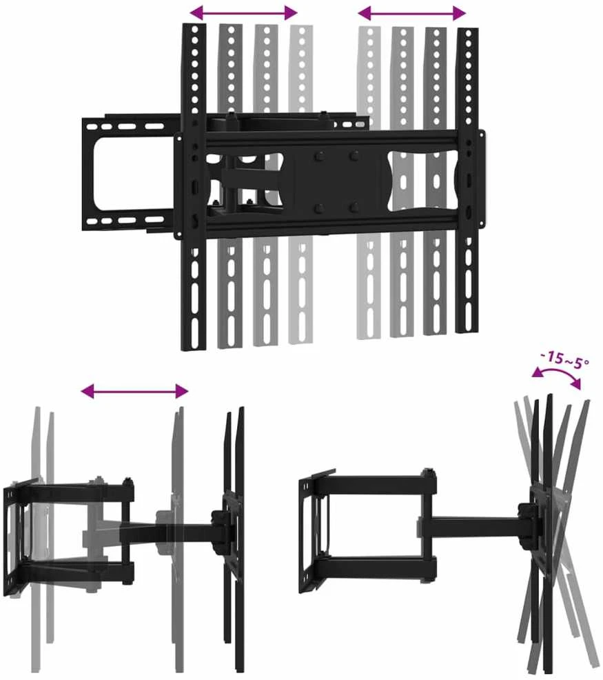 Sieninis televizoriaus laikiklis 26-70 colių ekranui, 40kg