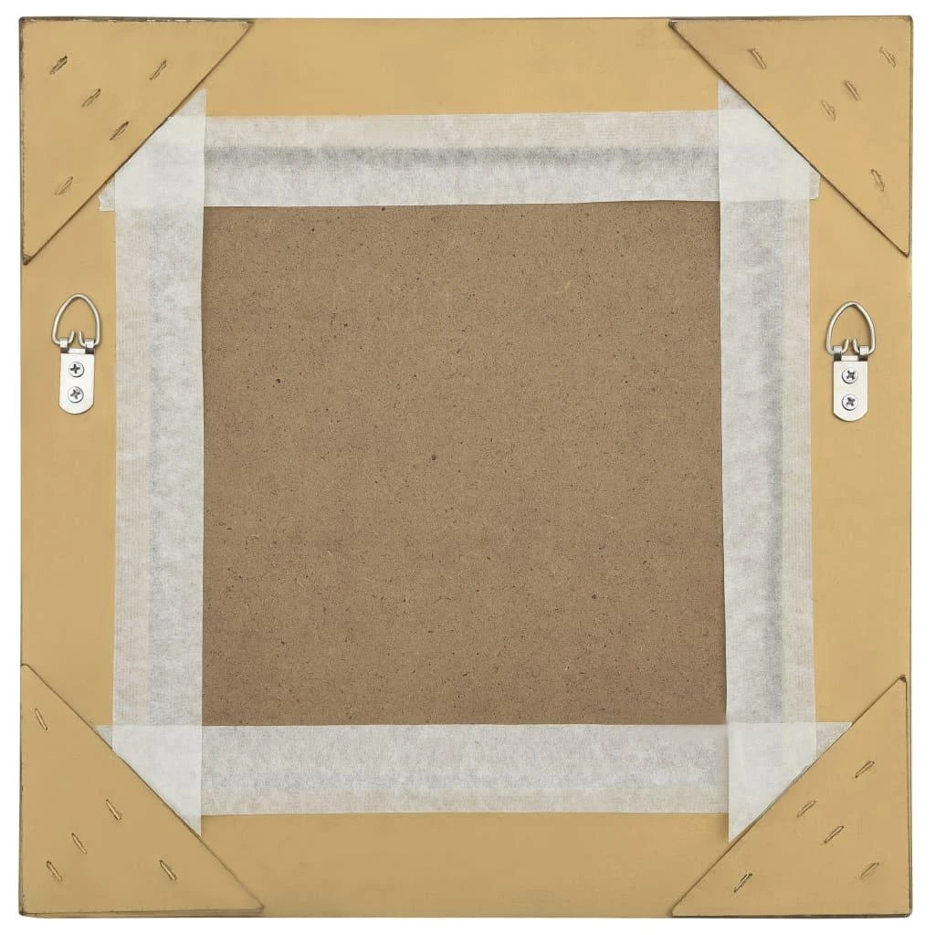 Sieninis veidrodis, aukso spalvos, 40x40cm, barokinis stilius