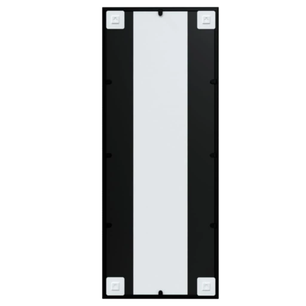 Sieninis veidrodis, juodos spalvos, 100x40cm, metalas