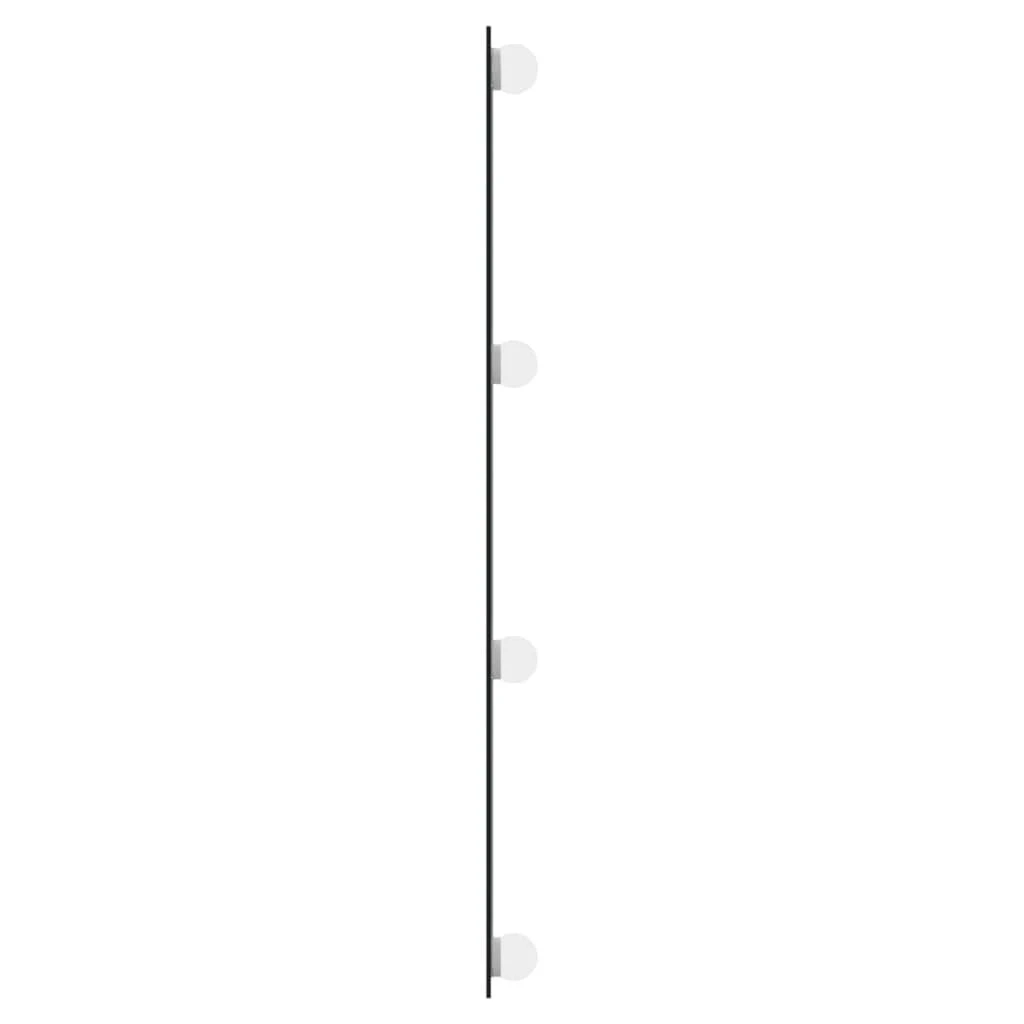 Sieninis veidrodis su LED lemputėmis, 30x80cm, stiklas
