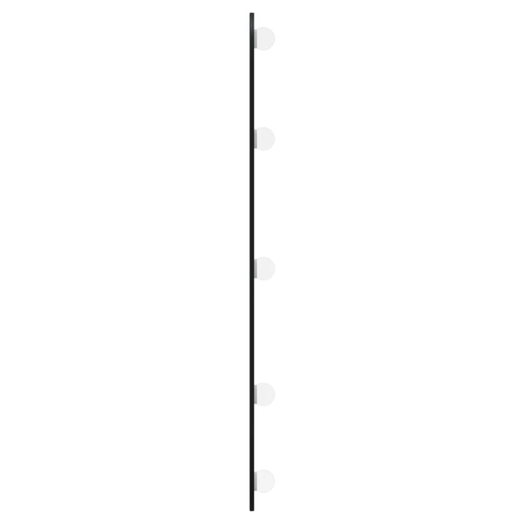 Sieninis veidrodis su LED lemputėmis, 35x80cm, stiklas