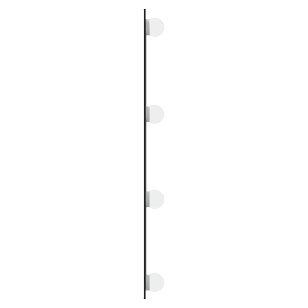 Sieninis veidrodis su LED lemputėmis, 40x60cm, stiklas