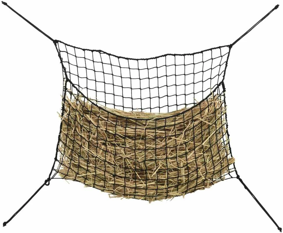 Šieno tinkleliai, 2vnt., juodas, 90x60cm, stačiakampis, PP
