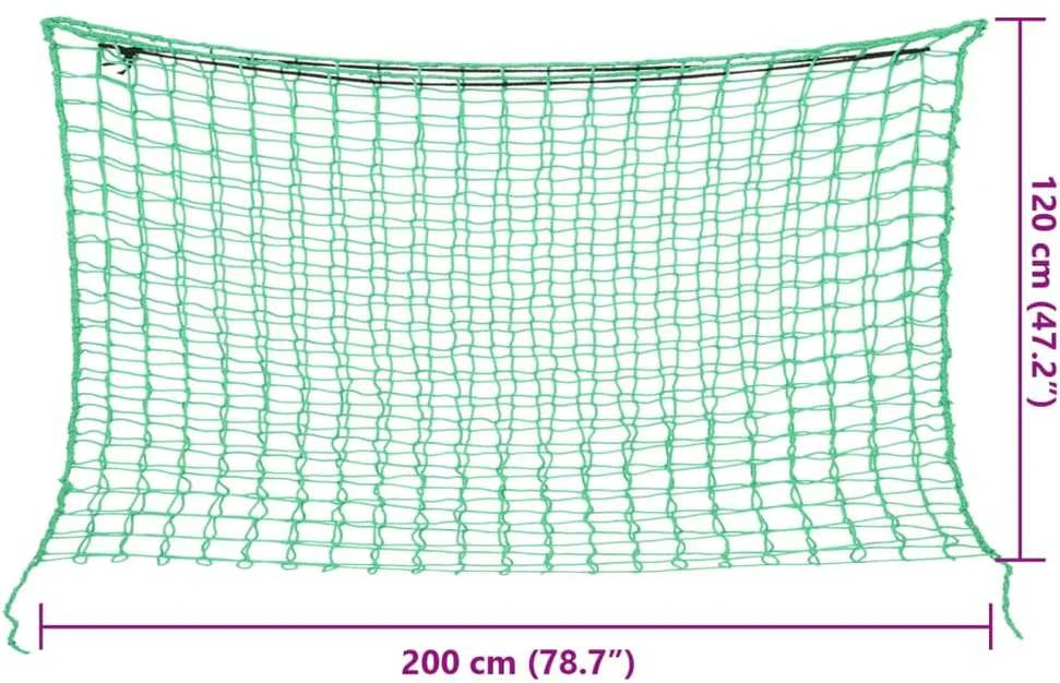 Šieno tinkleliai, 2vnt., žalias, 200x120cm, stačiakampis, PP