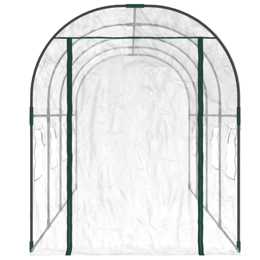 Šiltnamis, skaidrus, 160x400x190 cm, pvc ir plienas