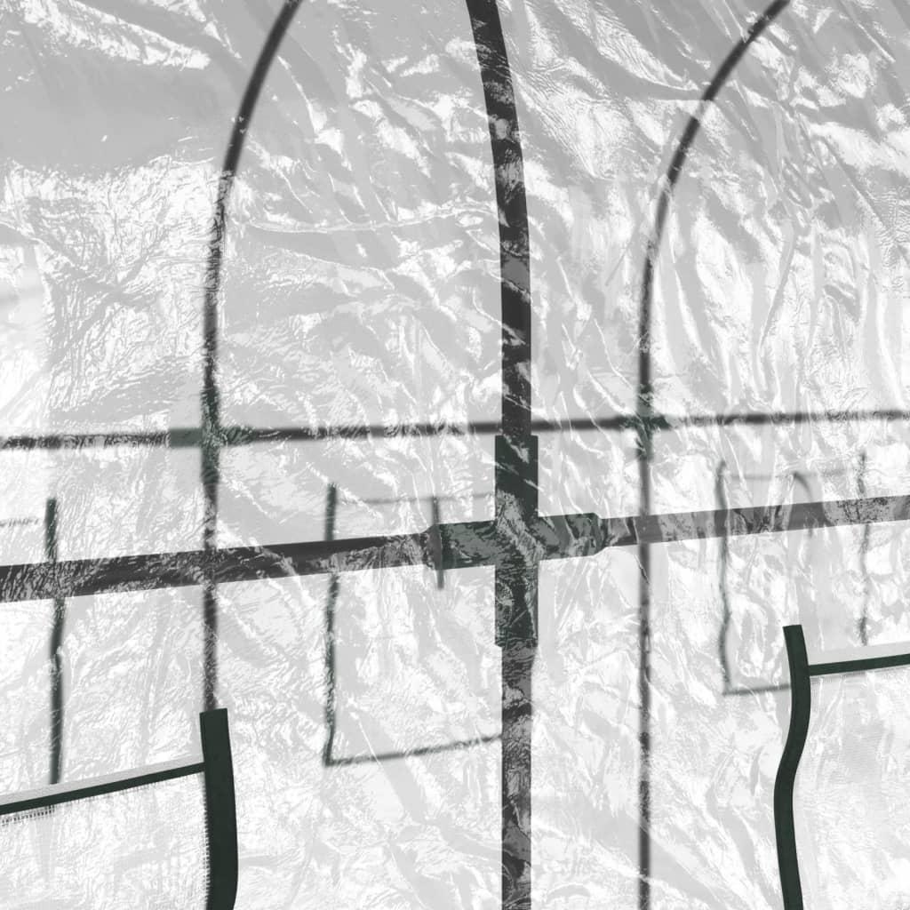 Šiltnamis, skaidrus, 160x400x190 cm, pvc ir plienas