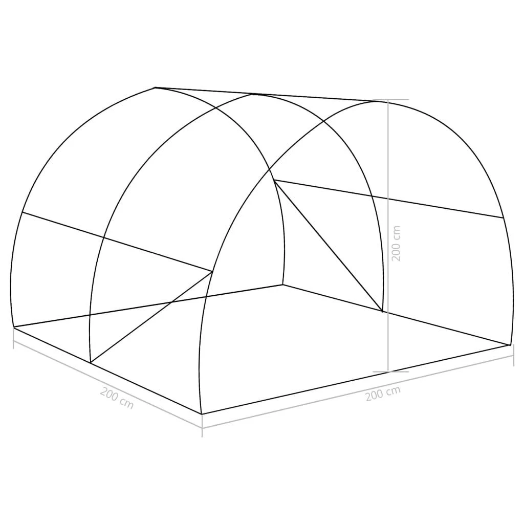 Šiltnamis, 2x2x2m, 4m²