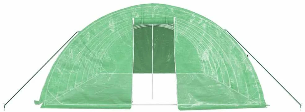 Šiltnamis su plieno rėmu, žalios spalvos, 8x5x2,3m, 40m²