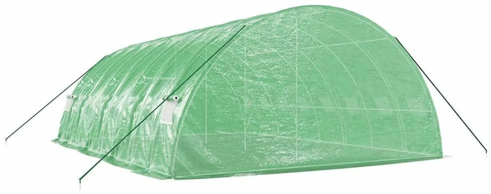 Šiltnamis su plieno rėmu, žalios spalvos, 8x6x2,85m, 48m²