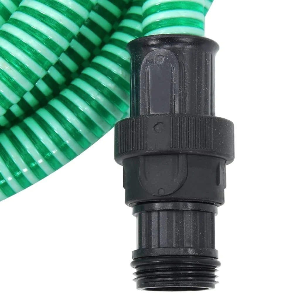 Siurbimo žarna su PVC jungtimis, žalios spalvos, 1", 4m, PVC
