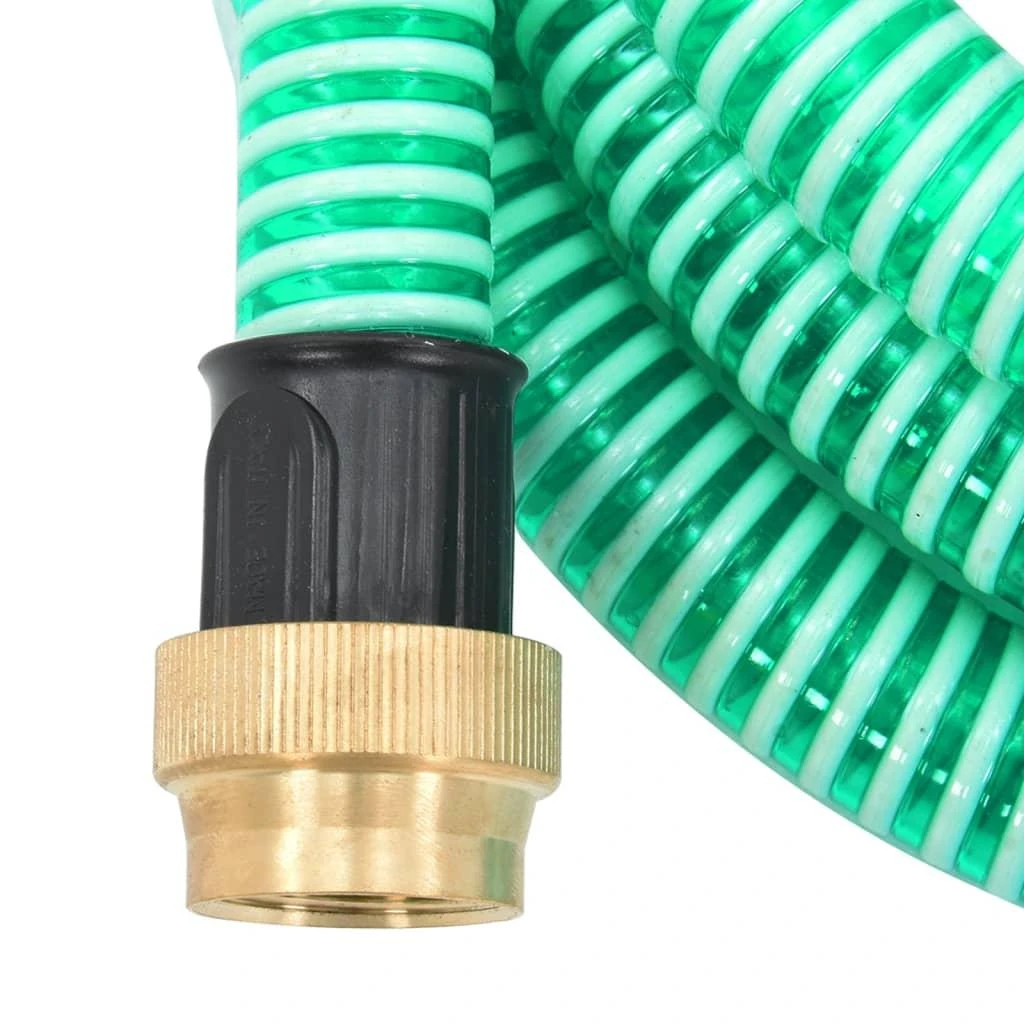 Siurbimo žarna su žalvarinėmis jungtimis, žalia, 1,1", 5m, PVC