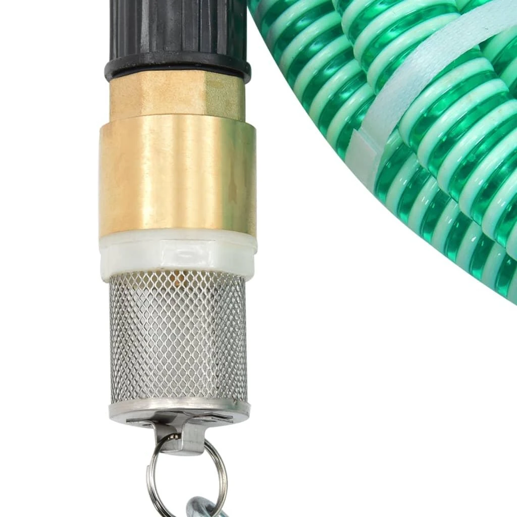 Siurbimo žarna su žalvarinėmis jungtimis, žalia, 1,1", 20m, PVC