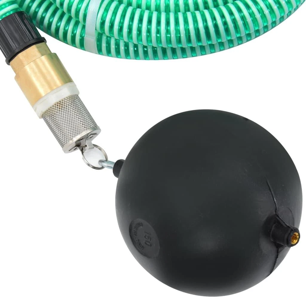 Siurbimo žarna su žalvarinėmis jungtimis, žalia, 1,1", 3m, PVC