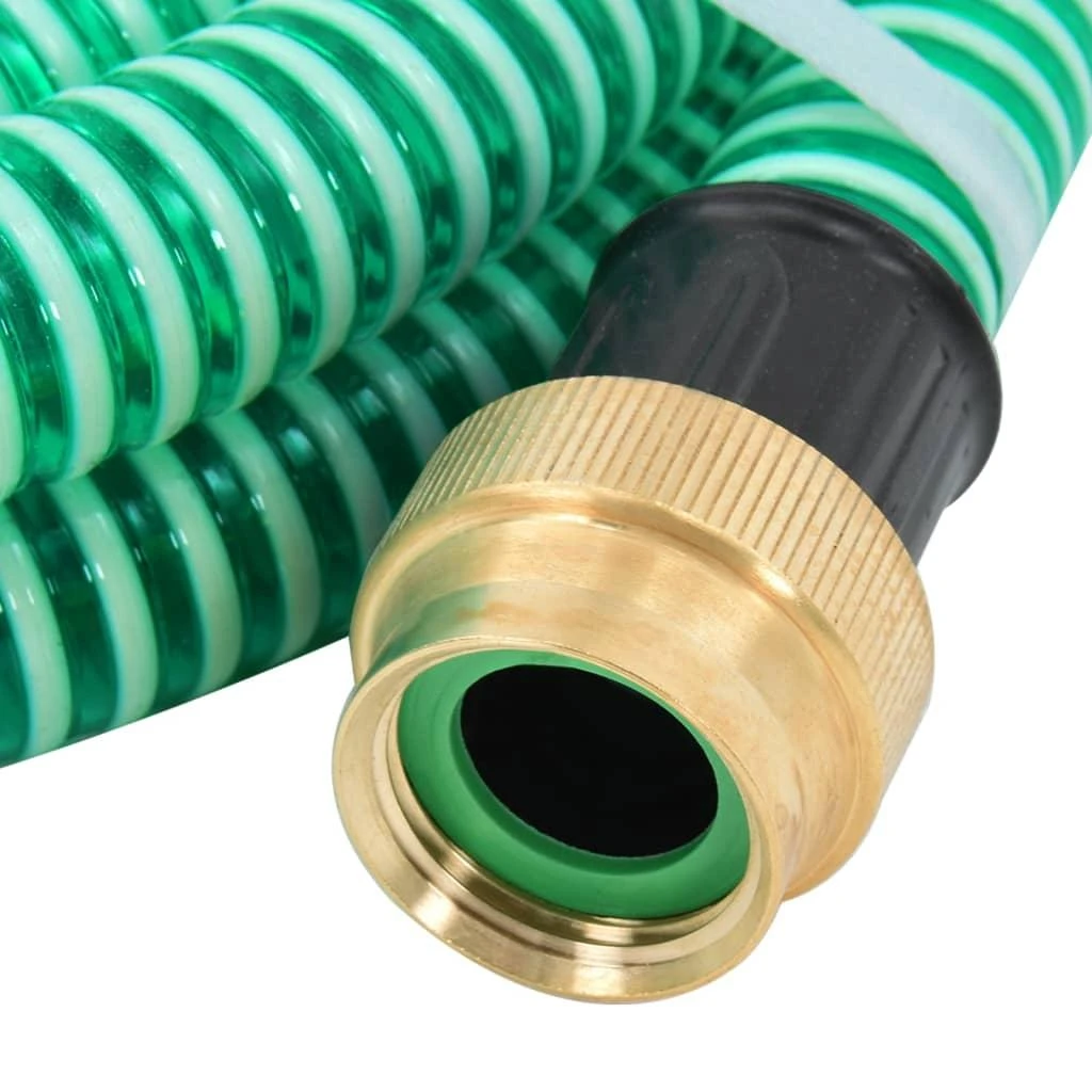 Siurbimo žarna su žalvarinėmis jungtimis, žalia, 1,1", 7m, PVC