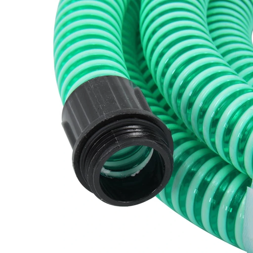 Siurbimo žarna su žalvarinėmis jungtimis, žalia, 1,1", 5m, PVC