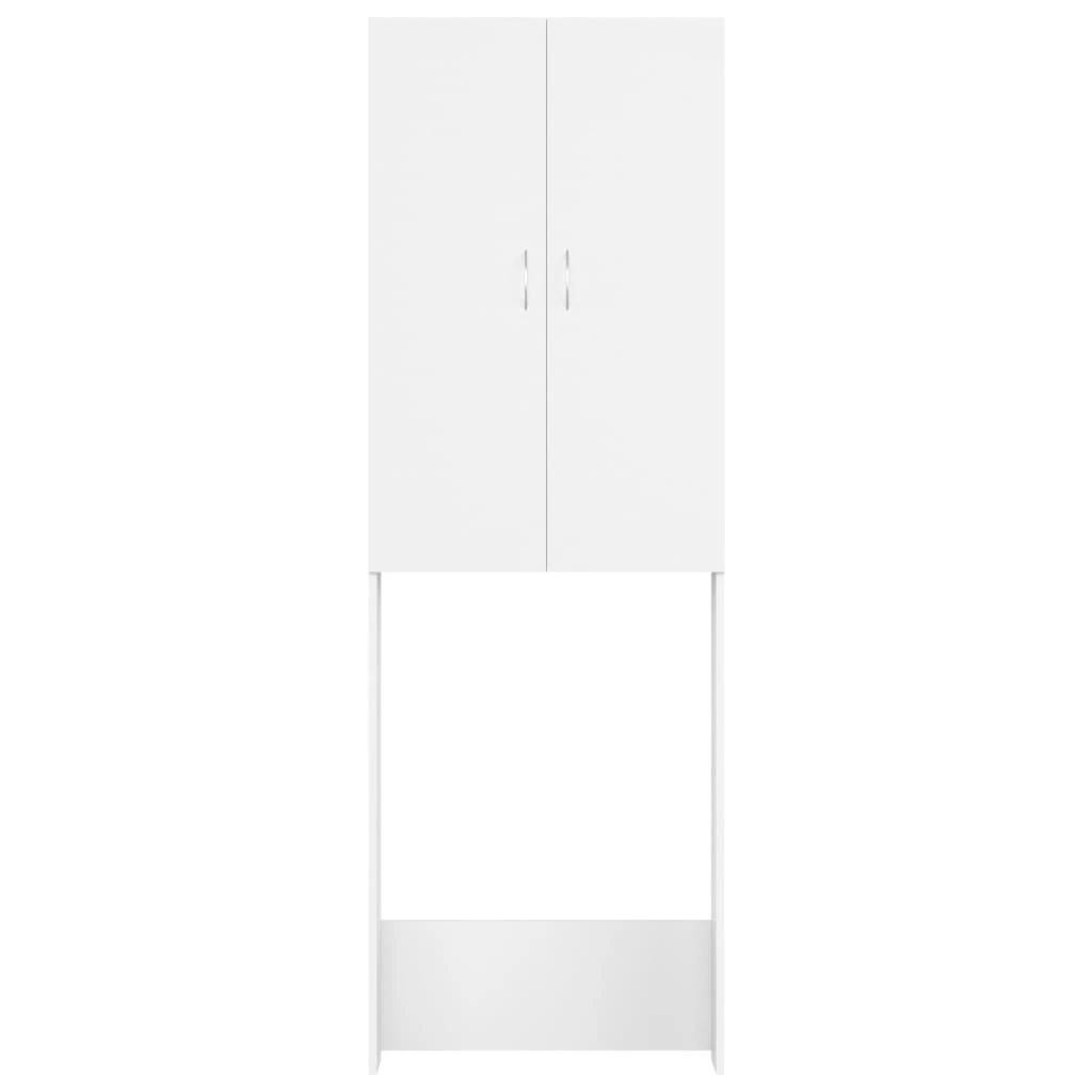 Skalbimo mašinos spintelė, baltos spalvos, 64x25,5x190cm