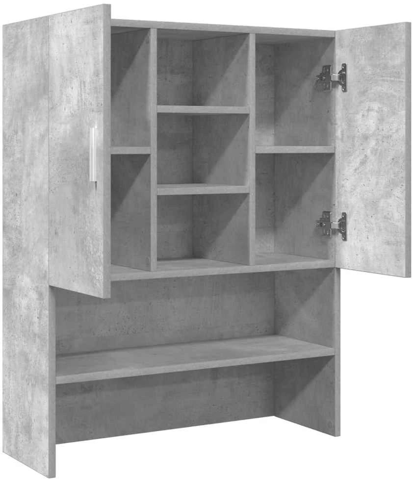 Skalbimo mašinos spintelė, betono pilka, 70,5x25,5x90cm