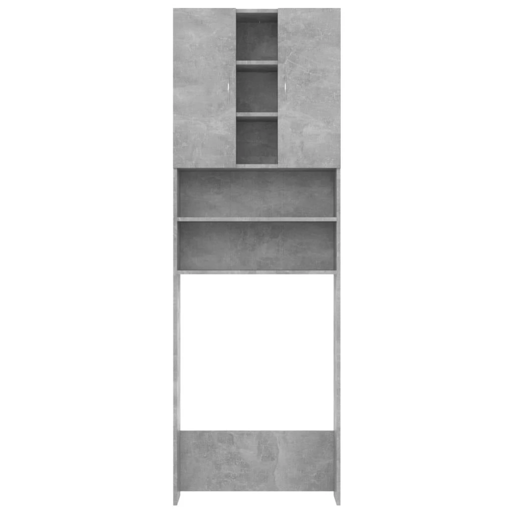 Skalbimo mašinos spintelė, betono pilkos spalvos, 64x25,5x190cm