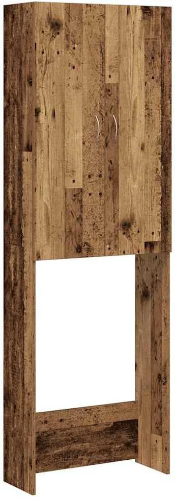 Skalbimo mašinos spintelė, sendintos medienos, 64x25,5x190cm